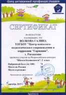Сертификат Галина В.